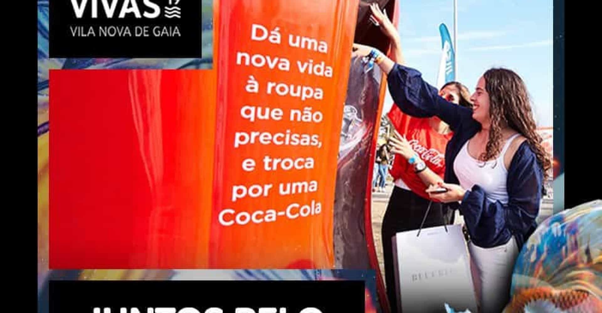 No Marés Vivas pode trocar roupa usada por garrafa de bebida