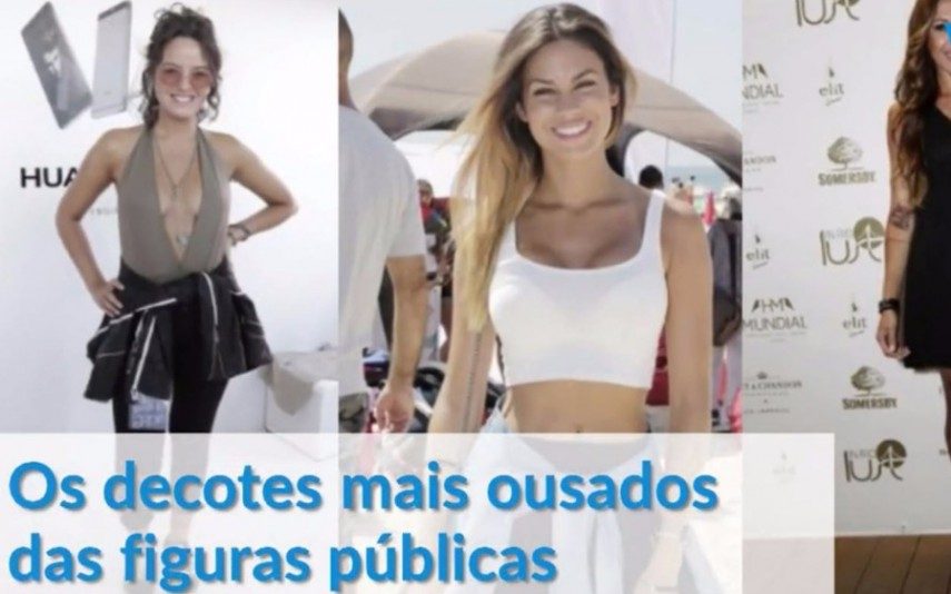 Famosas arrasam com decotes generosos