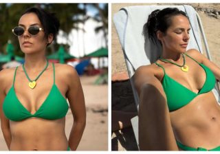 Em biquíni, Elisabete Moutinho atira: “Após aceitar fazer uma transformação corporal de 90 dias”